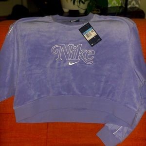 NWT Retro cropped terry sweatshirt